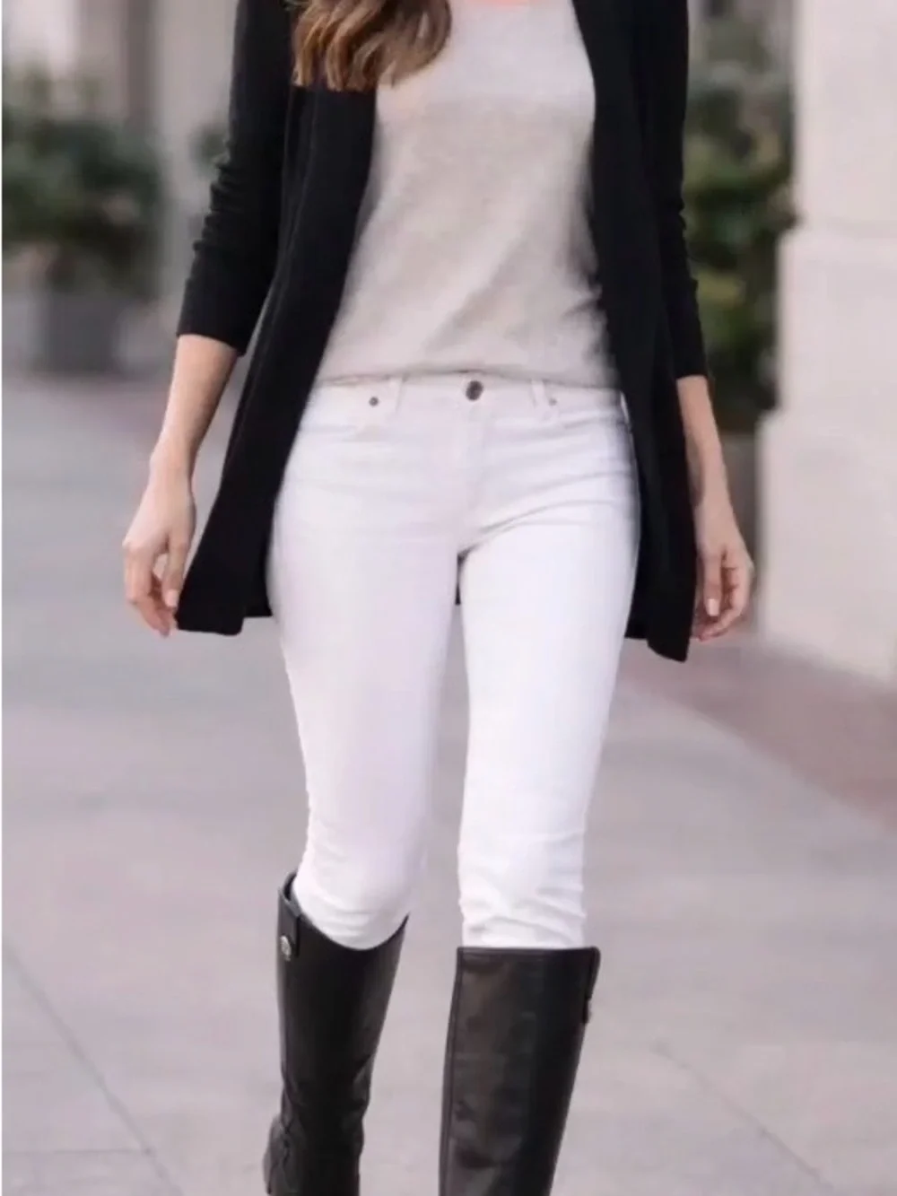 Frye Black Leather Mid-Calf Riding Boots